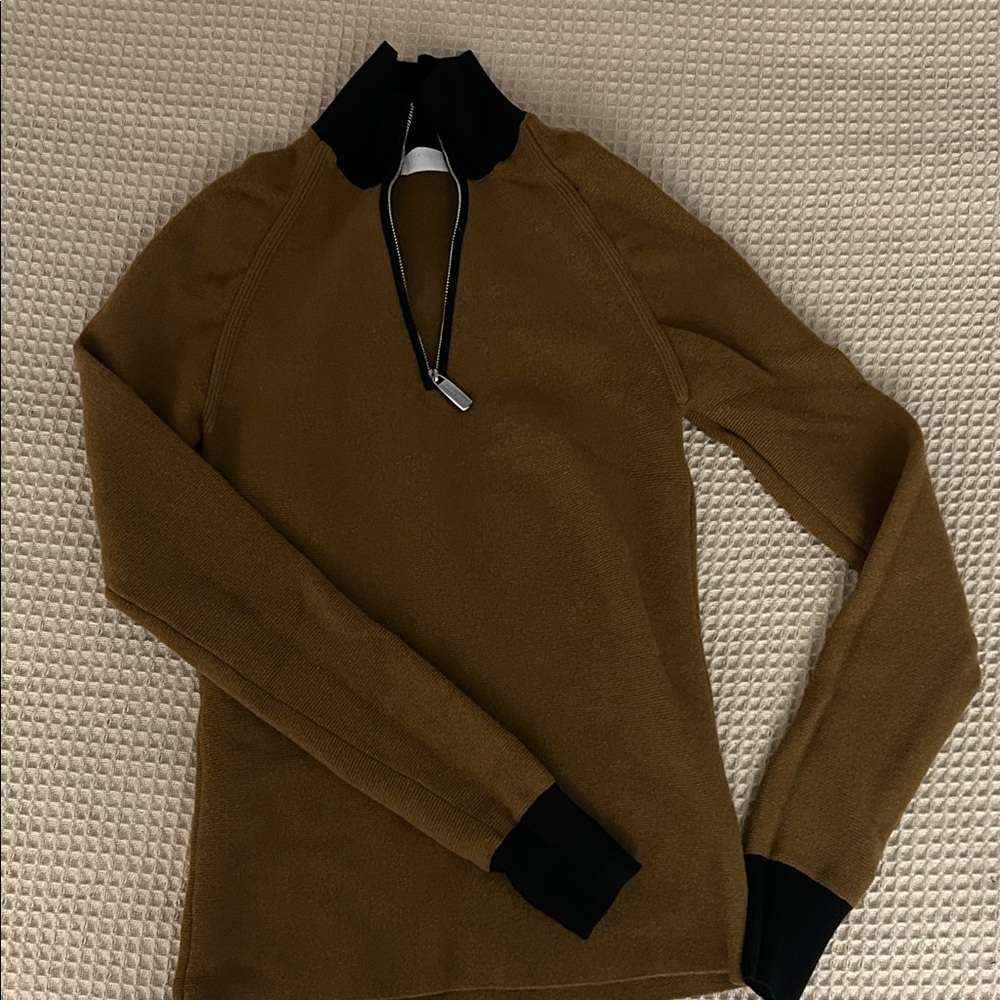 Hugo Boss Brown Quarter-Zip